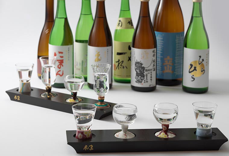 地酒を集めた利き酒セット